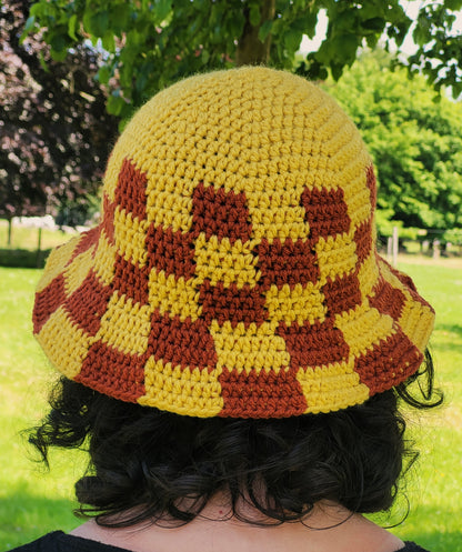 bob bicolor jaune/marron