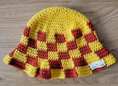 bob bicolor jaune/marron