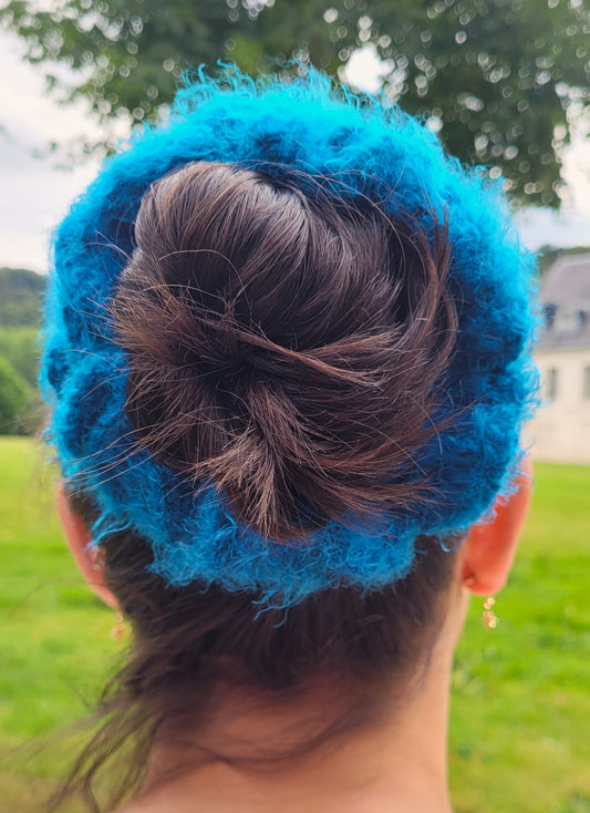 chouchou soft petrol blue