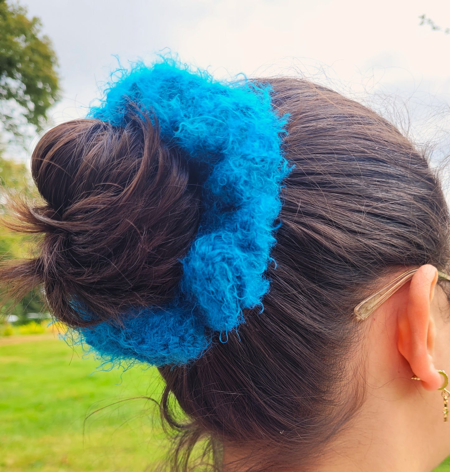 chouchou soft petrol blue