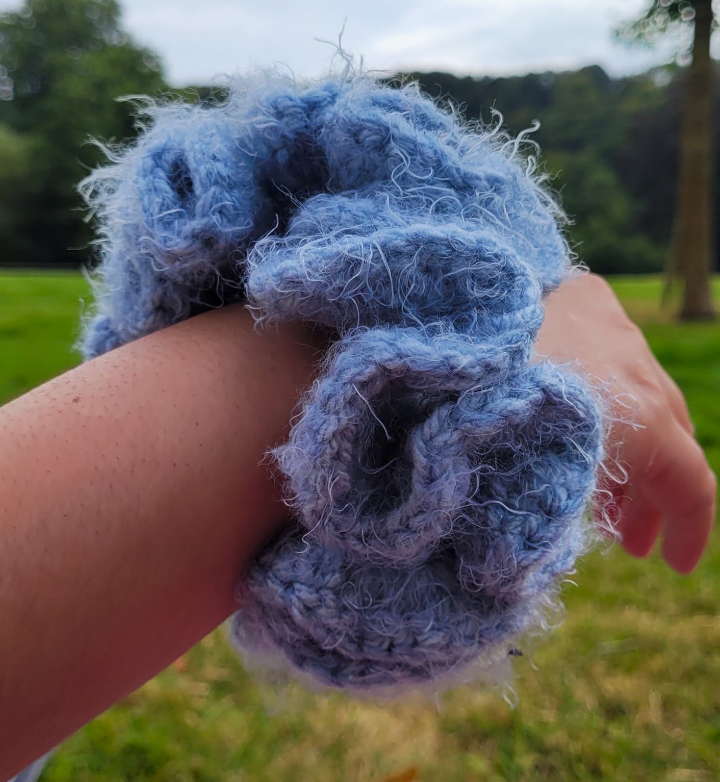 chouchou soft sky blue