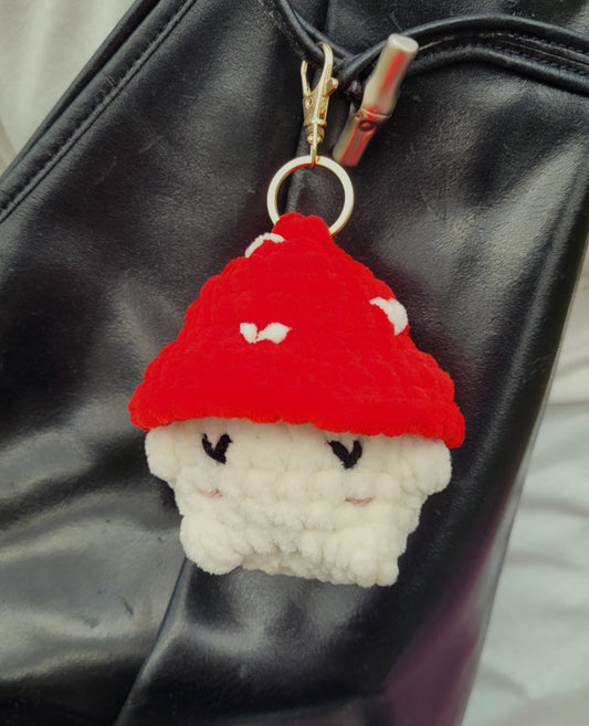 porte clé champi coeur doré