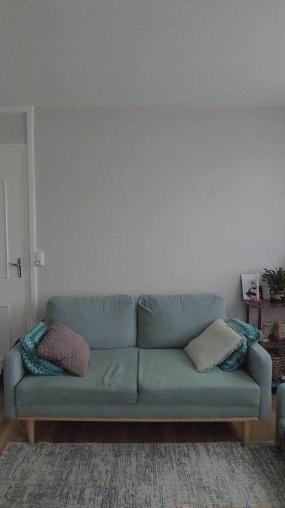 couverture étoile bleu et blanc